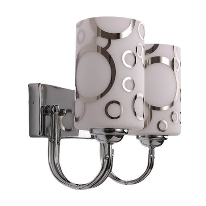 Lighteme Double Headed Bubble Pattern Glass Wall Lamp