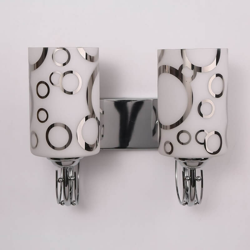 Lighteme Double Headed Bubble Pattern Glass Wall Lamp