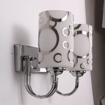 Lighteme Double Headed Bubble Pattern Glass Wall Lamp