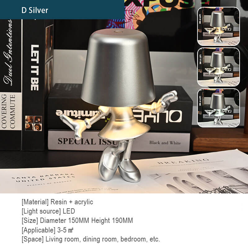Lighteme Little Golden Man Touch-Lade-Schreibtischlampe