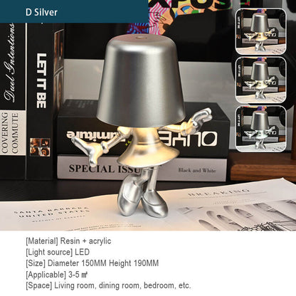 Lighteme Little Golden Man Touch-Lade-Schreibtischlampe