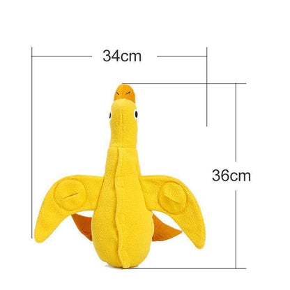Lighteme Duck Shape Dog's Bite Plush Toy