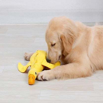 Lighteme Duck Shape Dog's Bite Plush Toy