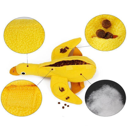 Lighteme Duck Shape Dog's Bite Plush Toy