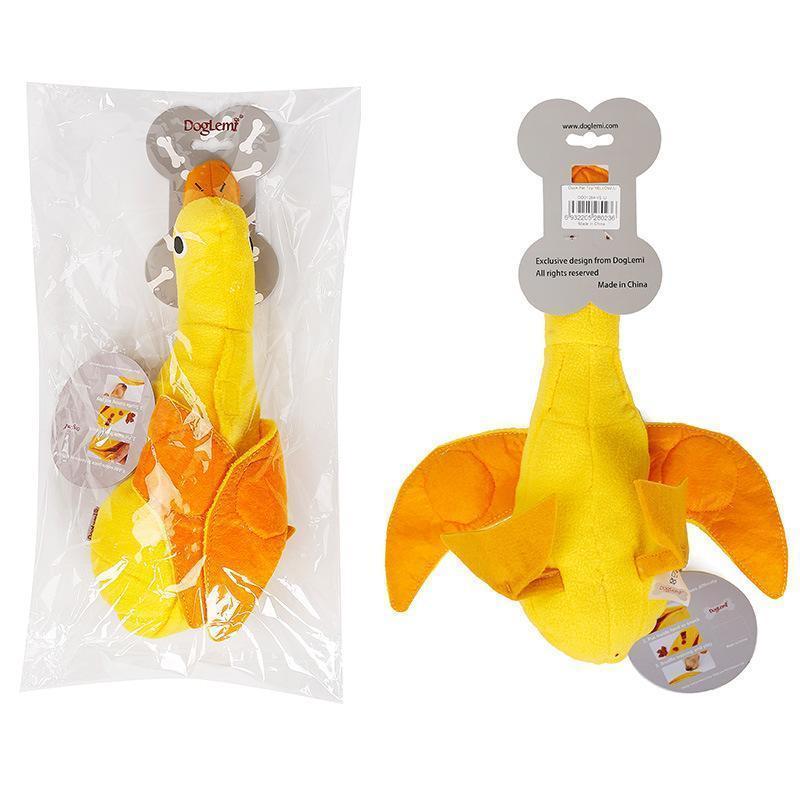Lighteme Duck Shape Dog's Bite Plush Toy