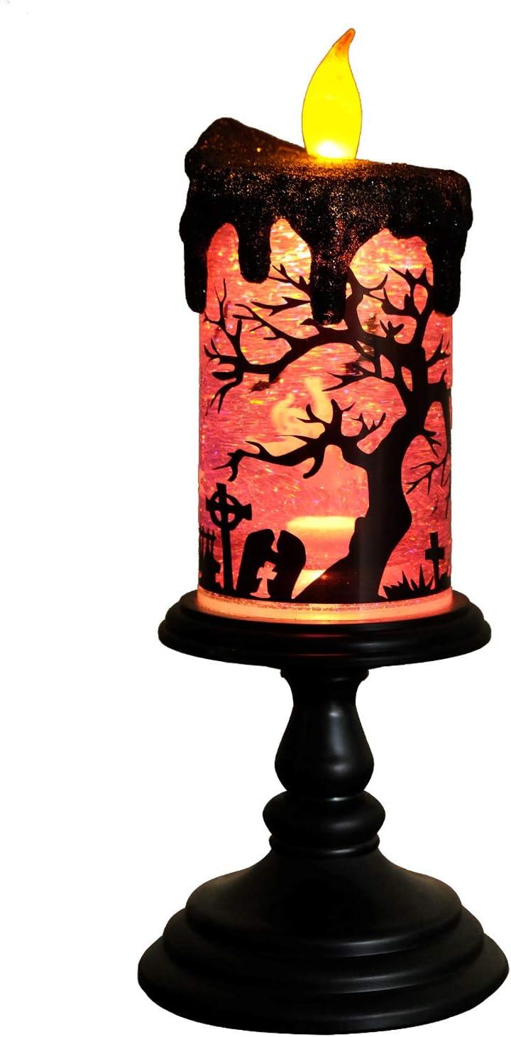Lighteme Grand glitzernde Halloween-LED-Kerzen 
