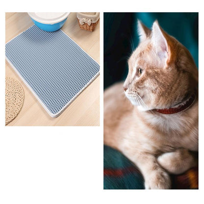 Lighteme EVA Double-Layer Cat Litter Mat (5 colors & 4 sizes)