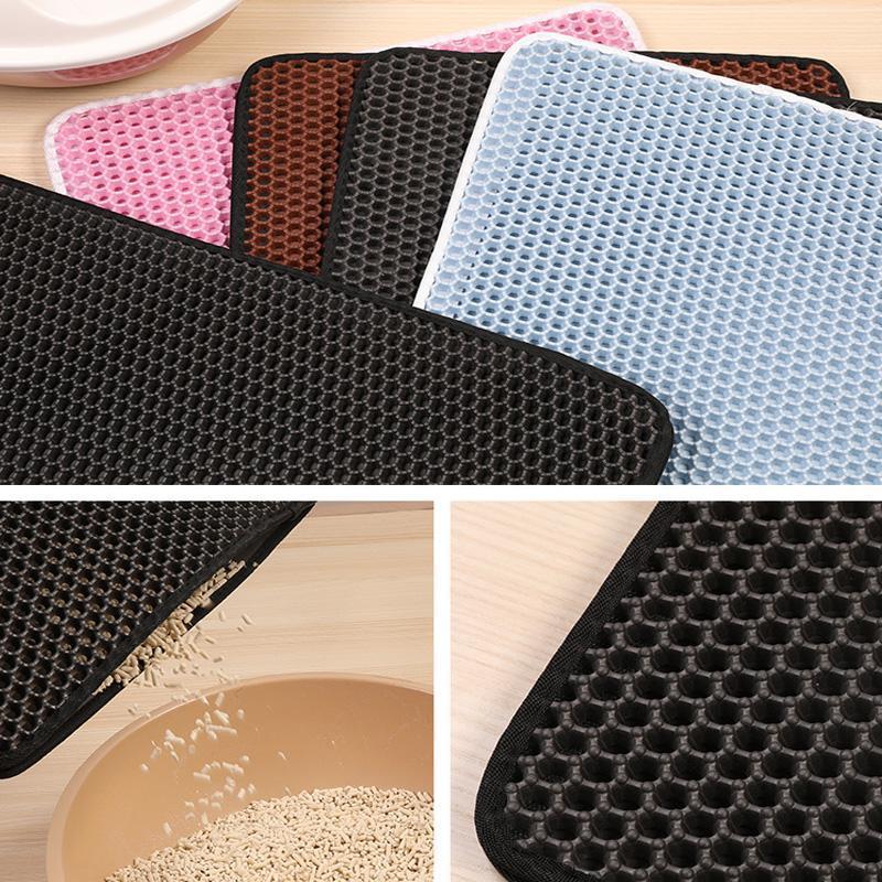 Lighteme EVA Double-Layer Cat Litter Mat (5 colors & 4 sizes)