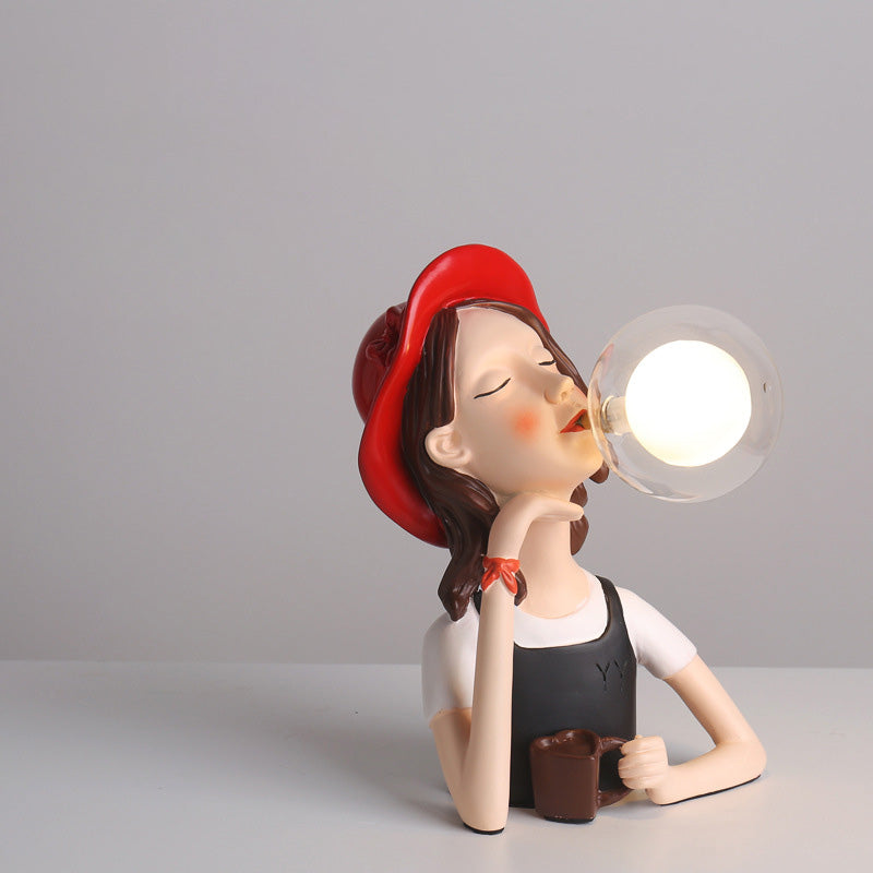 Lighteme Elegant Coffee Girl Table Lamps