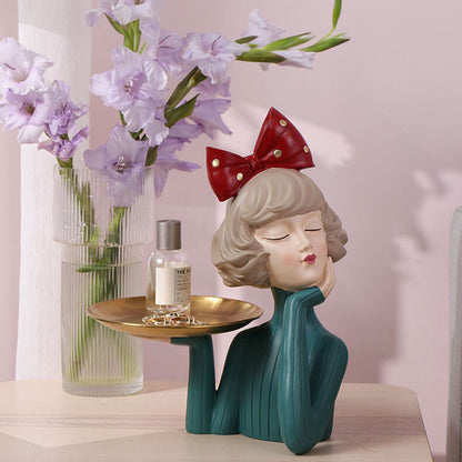 Lighteme Elegant Girl Resin Storage Ornament
