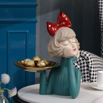 Lighteme Elegant Girl Resin Storage Ornament