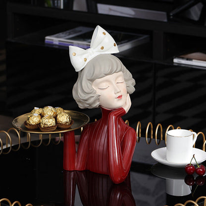 Lighteme Elegant Girl Resin Storage Ornament