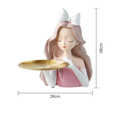 Lighteme Elegant Girl Storage Decoration Ornaments
