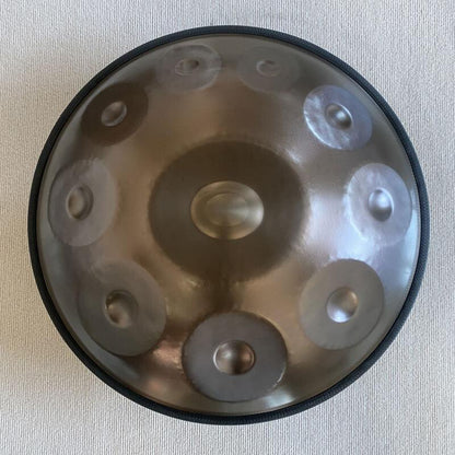 Lighteme Ember Steel High End Handpan Drum 22 Inch 9/10/12 Notes D Minor Kurd / Celtic Scale Handpan For Sale