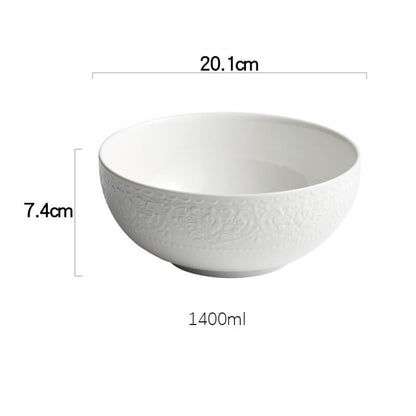 Lighteme Embossed Ceramic Bowl