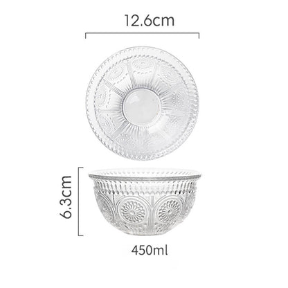 Lighteme Embossed Glass Bowl