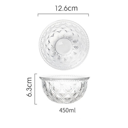 Lighteme Embossed Glass Bowl
