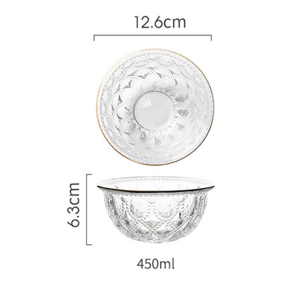 Lighteme Embossed Glass Bowl
