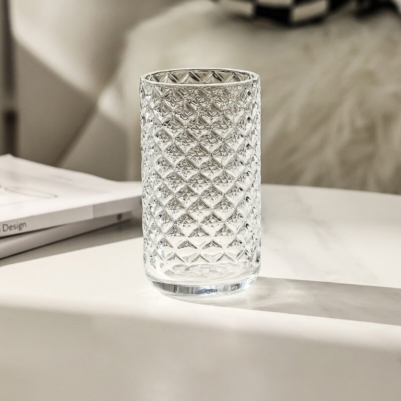 Tasse en verre côtelé gaufré Lighteme
