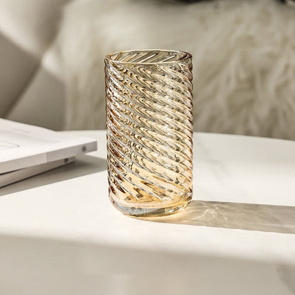 Tasse en verre côtelé gaufré Lighteme