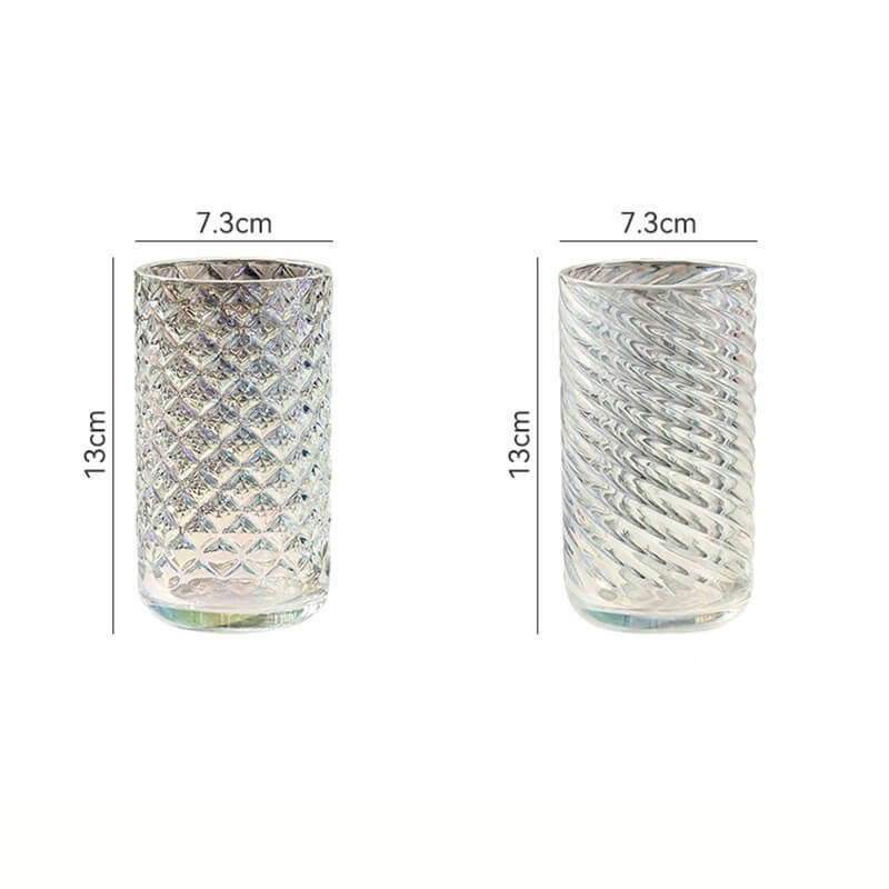 Tasse en verre côtelé gaufré Lighteme
