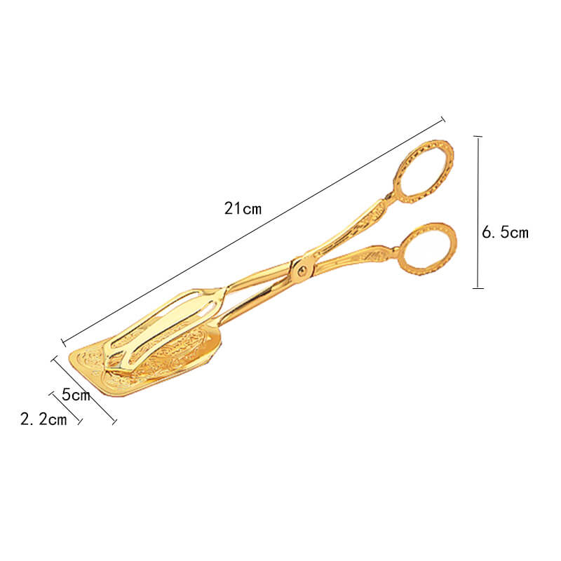 Lighteme Embossed Stainless Steel Baking Cake Tongs