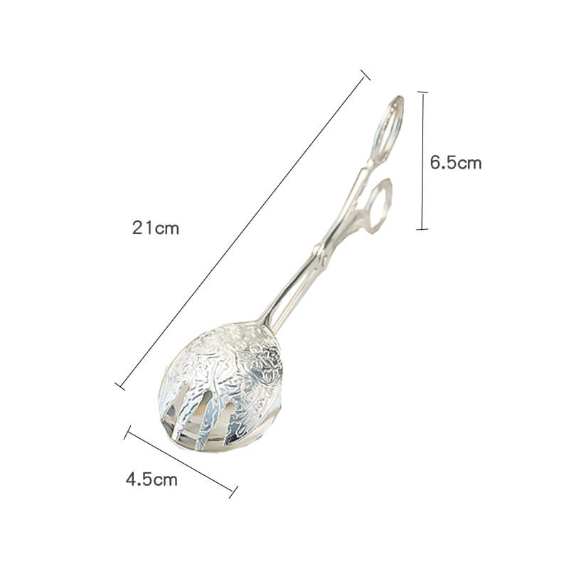 Lighteme Embossed Stainless Steel Baking Cake Tongs