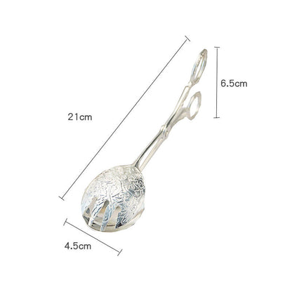 Lighteme Embossed Stainless Steel Baking Cake Tongs