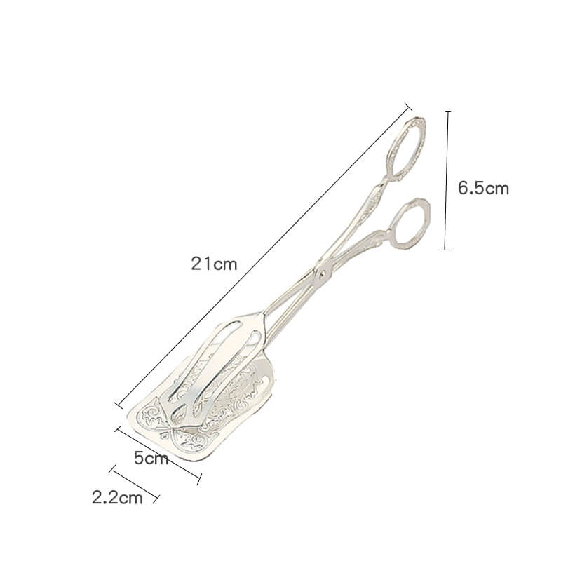 Lighteme Embossed Stainless Steel Baking Cake Tongs