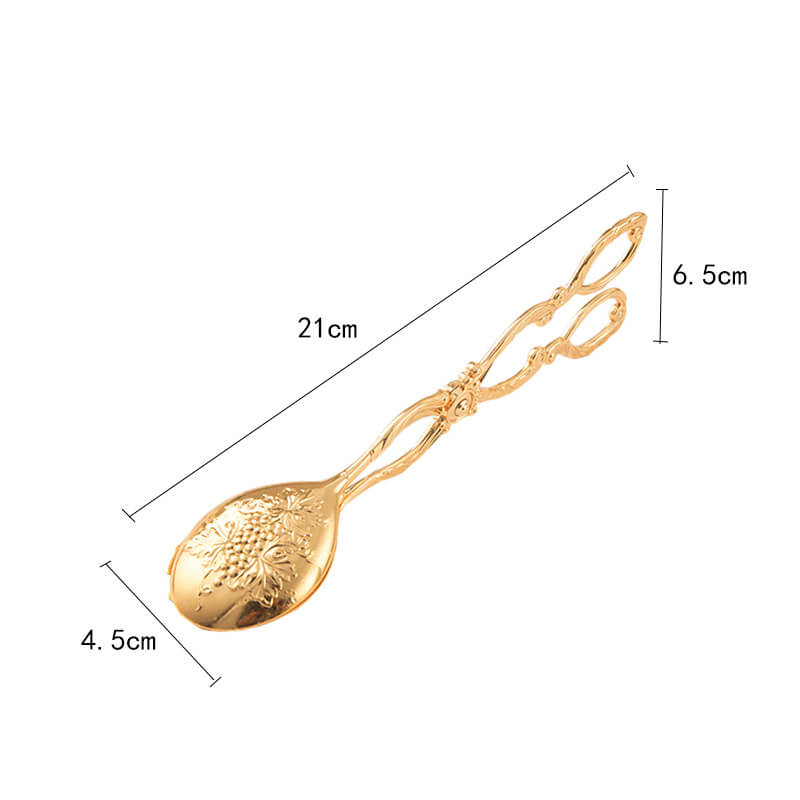 Lighteme Embossed Stainless Steel Baking Cake Tongs