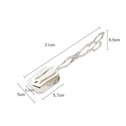 Lighteme Embossed Stainless Steel Baking Cake Tongs