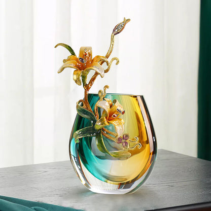 Lighteme Enamel Colored Vase Ornaments