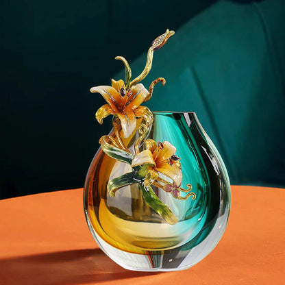 Lighteme Enamel Colored Vase Ornaments