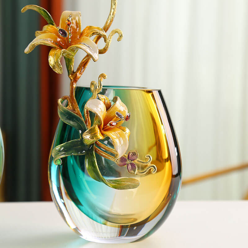 Lighteme Enamel Colored Vase Ornaments