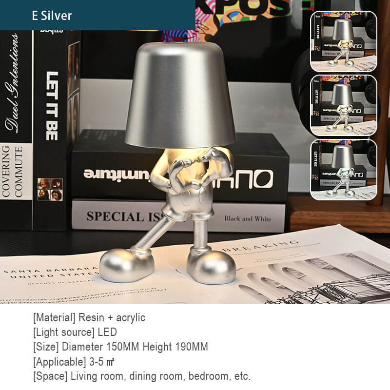 Lighteme Little Golden Man Touch-Lade-Schreibtischlampe