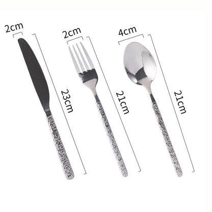 Lighteme Exquisite Embossed Flatware 3Pcs Set