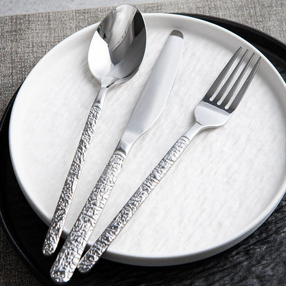 Lighteme Exquisite Embossed Flatware 3Pcs Set