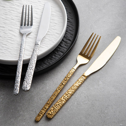 Lighteme Exquisite Embossed Flatware 3Pcs Set