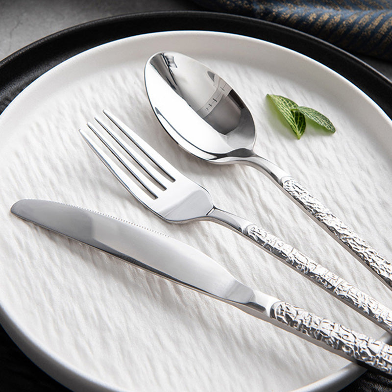 Lighteme Exquisite Embossed Flatware 3Pcs Set