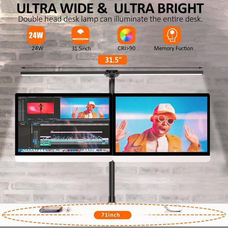 Lighteme Eye Protection Clip Desk Lamp