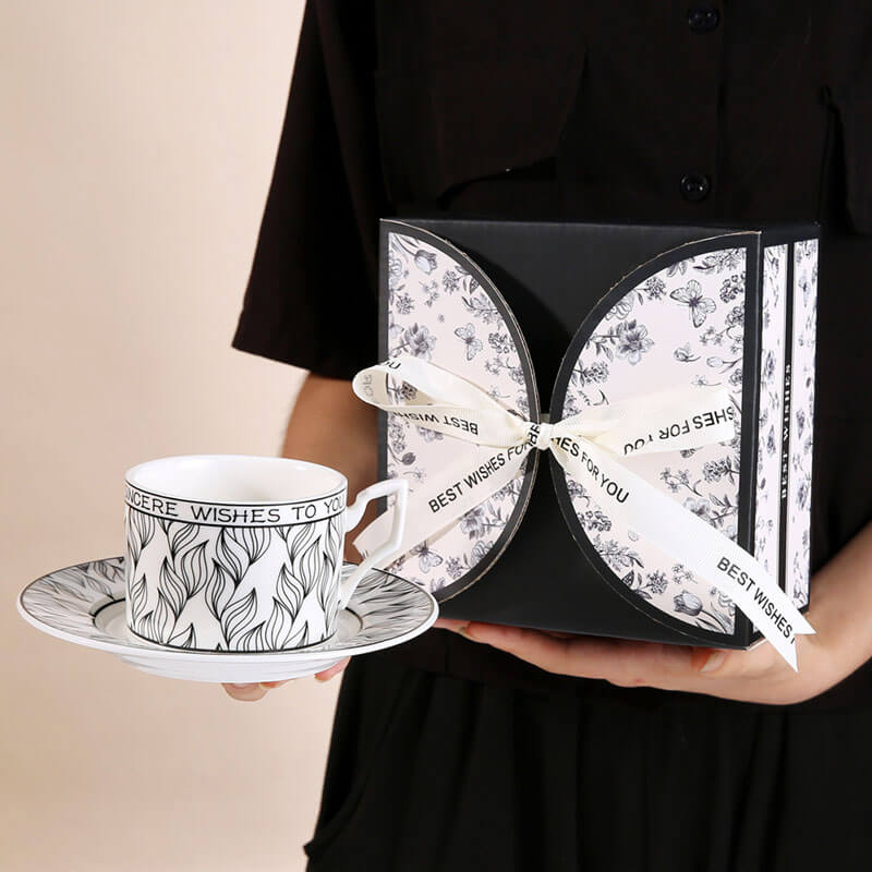 Lighteme Fashion Coffee Cup And Saucer Set