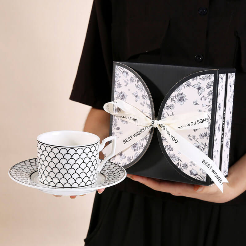 Lighteme Fashion Coffee Cup And Saucer Set