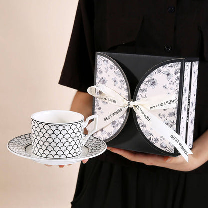 Lighteme Fashion Coffee Cup And Saucer Set
