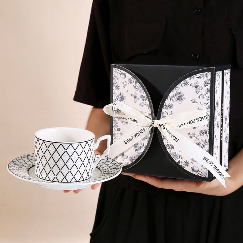Lighteme Fashion Coffee Cup And Saucer Set