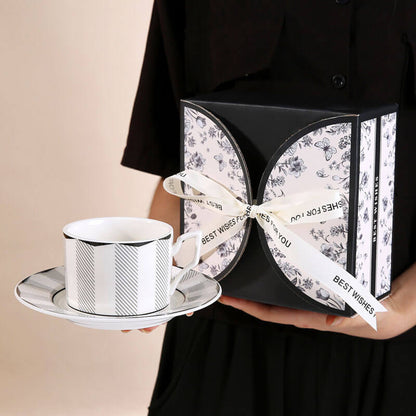 Lighteme Fashion Coffee Cup And Saucer Set