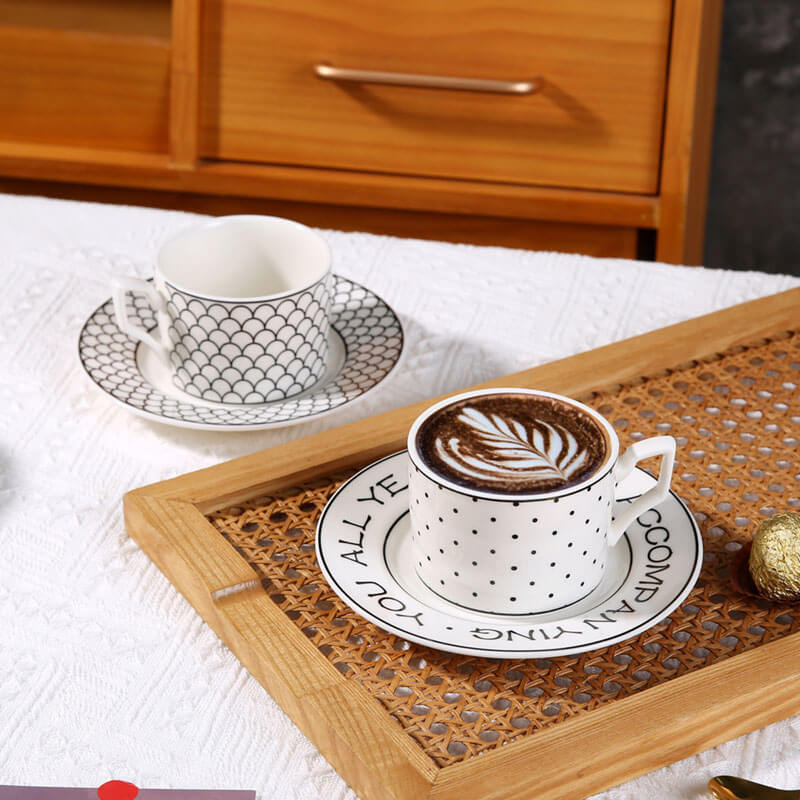 Lighteme Fashion Coffee Cup And Saucer Set