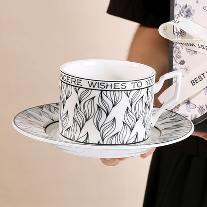 Lighteme Fashion Coffee Cup And Saucer Set