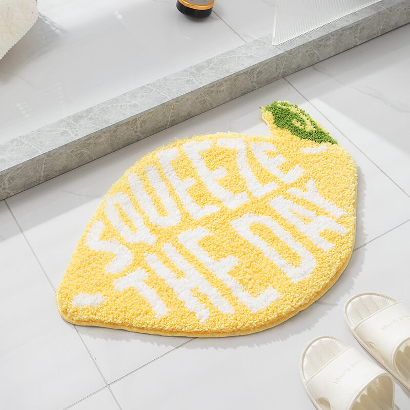 Lighteme Flocked Moss Bathroom Rug