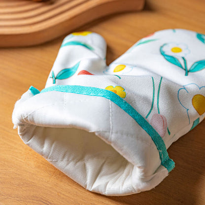 Gants de cuisson anti-brûlure à imprimé floral Lighteme