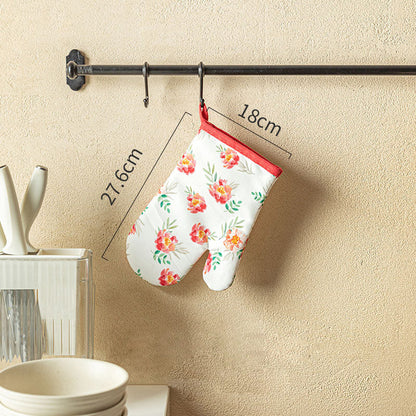 Gants de cuisson anti-brûlure à imprimé floral Lighteme